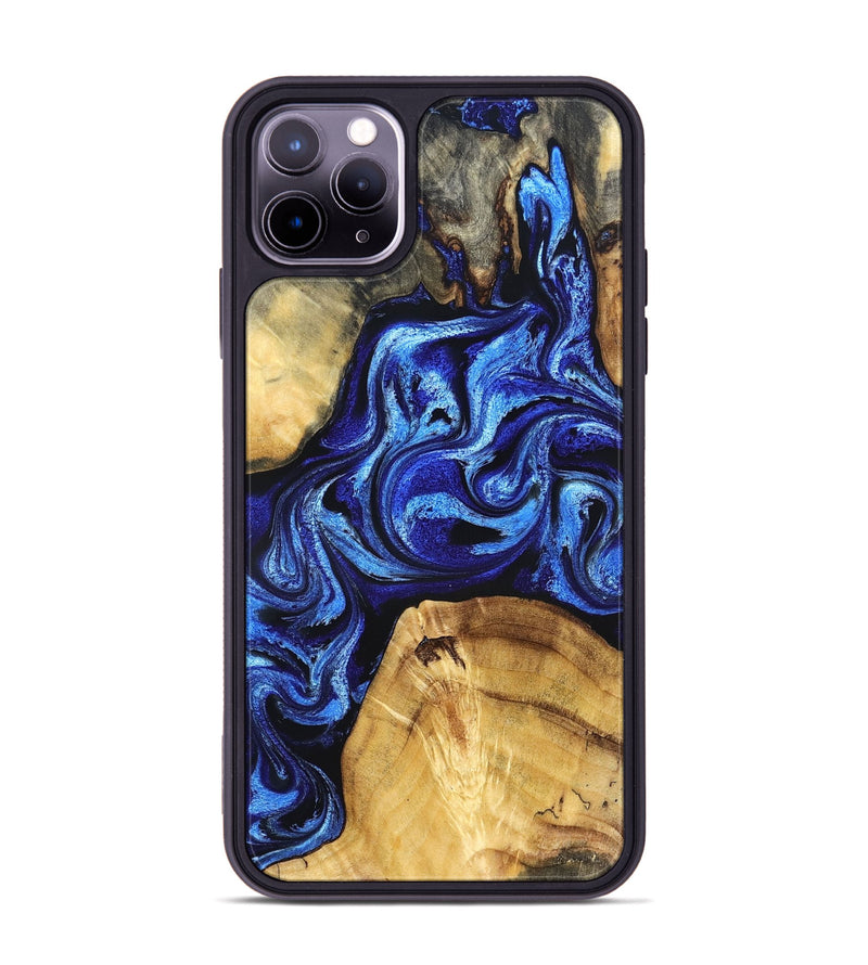 iPhone 11 Pro Max Wood Phone Case - Amaya (Blue, 832004)