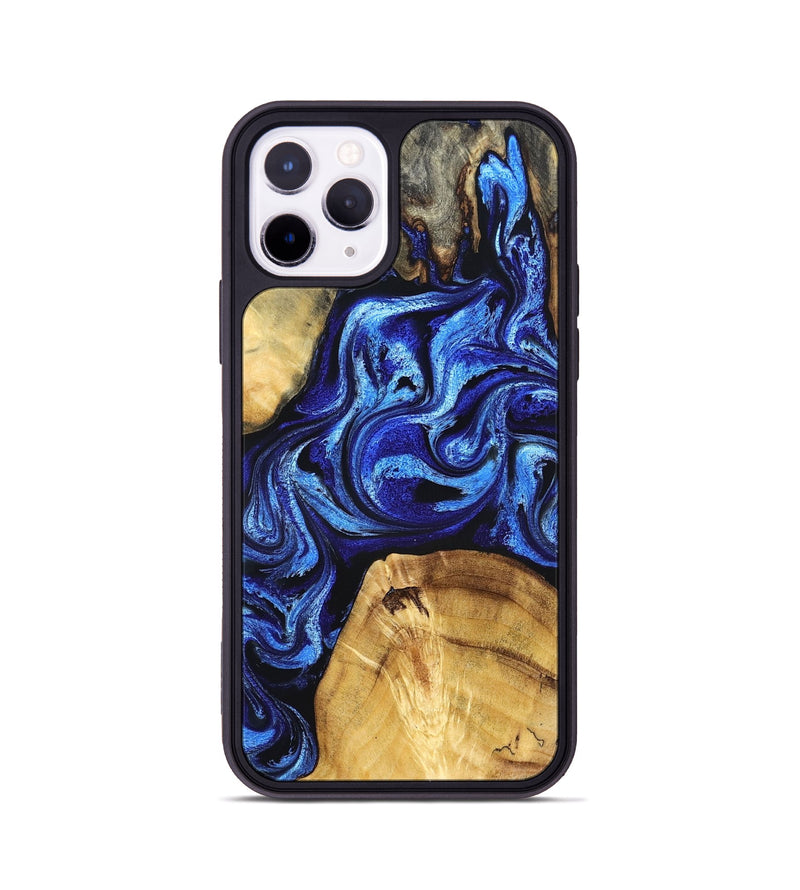 iPhone 11 Pro Wood Phone Case - Amaya (Blue, 832004)