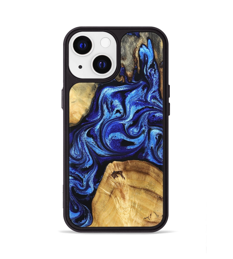 iPhone 13 Wood Phone Case - Amaya (Blue, 832004)