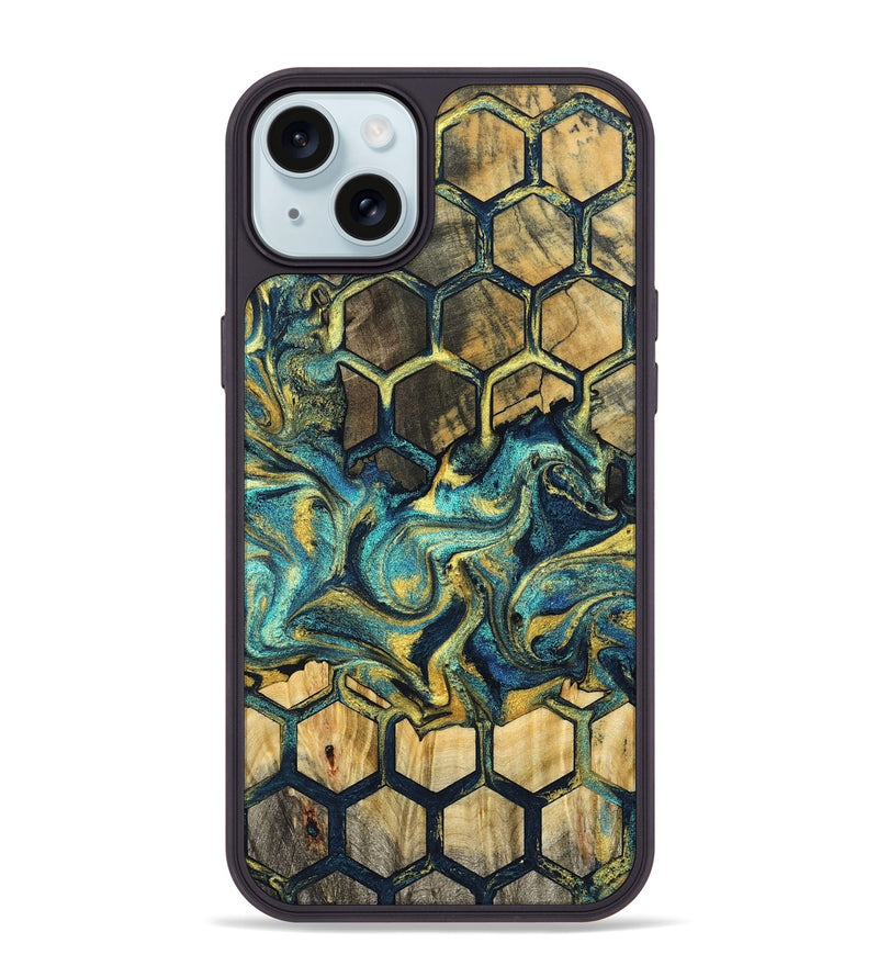 iPhone 15 Plus Wood Phone Case - Mellie (Pattern, 832006)