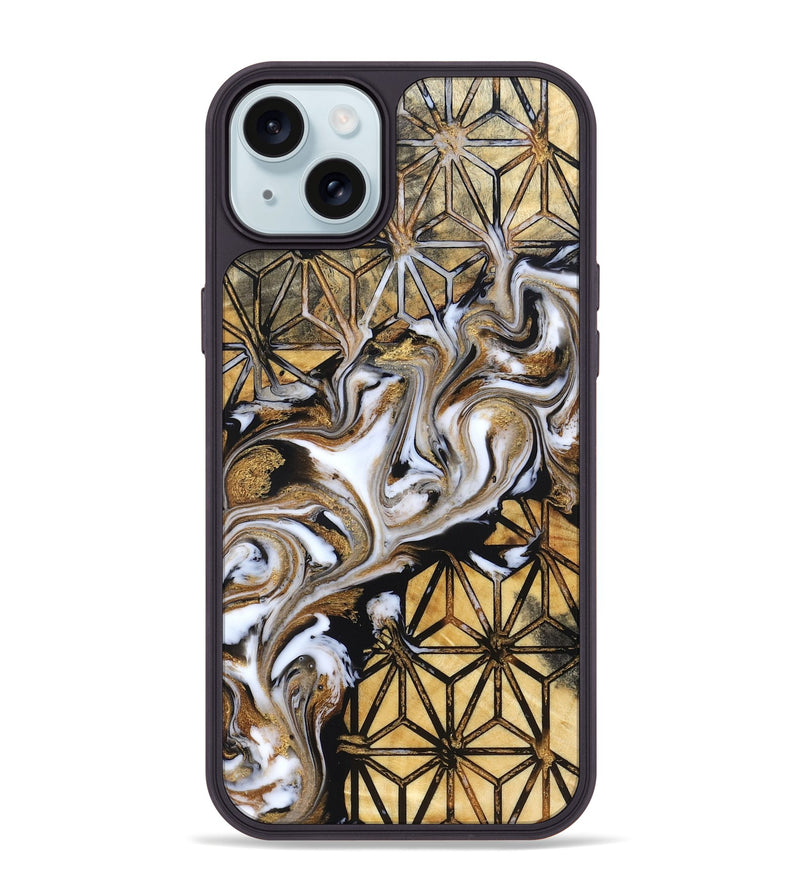 iPhone 15 Plus Wood Phone Case - Tressie (Pattern, 832007)