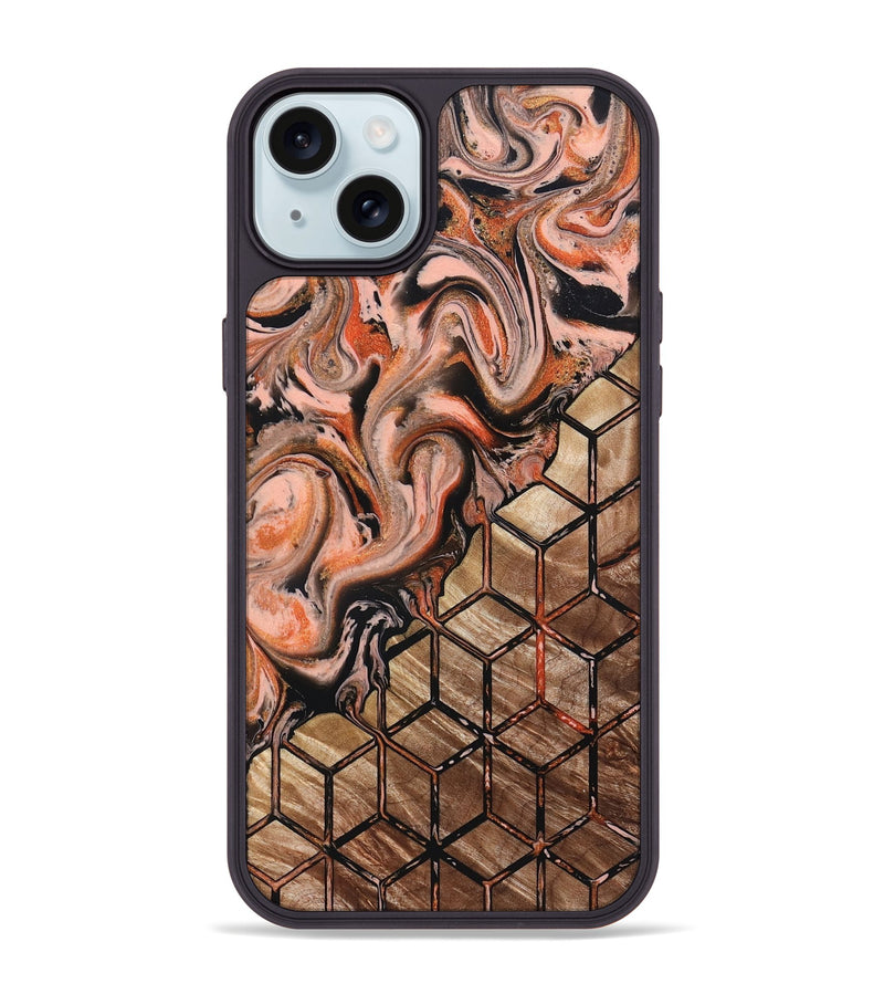 iPhone 15 Plus Wood Phone Case - Amelia (Pattern, 832008)