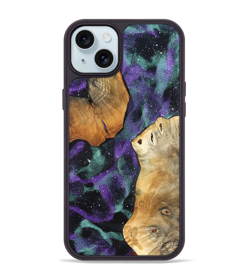 iPhone 15 Plus Wood Phone Case - Alaina (Cosmos, 832019)