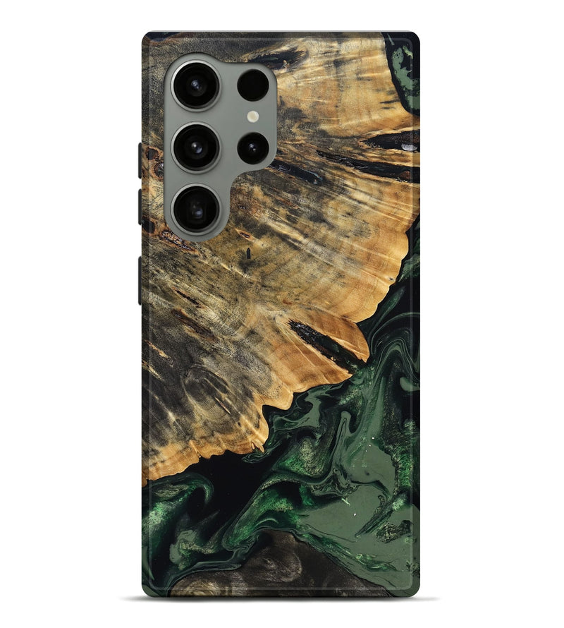 Galaxy S24 Ultra Wood Live Edge Phone Case - Nona (Green, 832032)