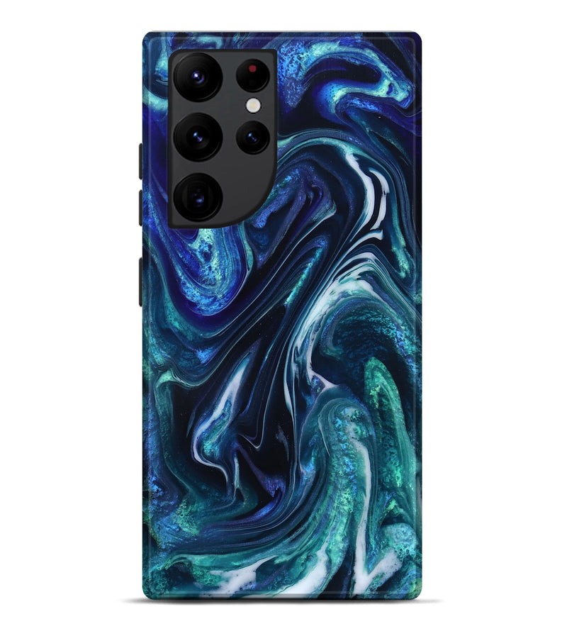 Galaxy S22 Ultra ResinArt Live Edge Phone Case - Darleen (Blue, 832033)