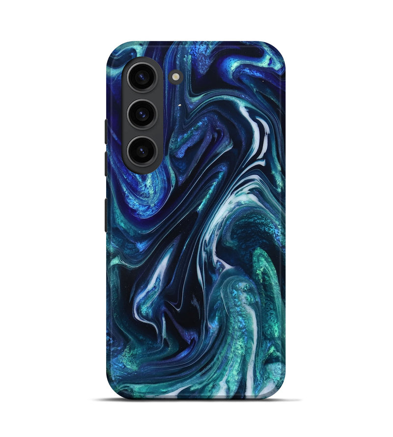 Galaxy S23 ResinArt Live Edge Phone Case - Darleen (Blue, 832033)