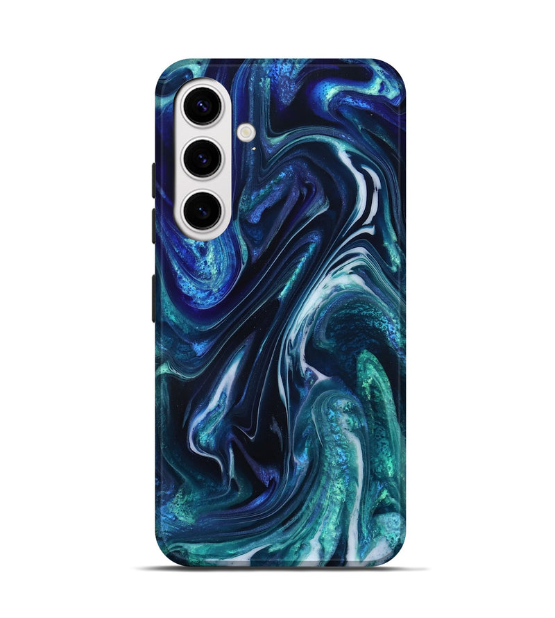 Galaxy S25 ResinArt Live Edge Phone Case - Darleen (Blue, 832033)