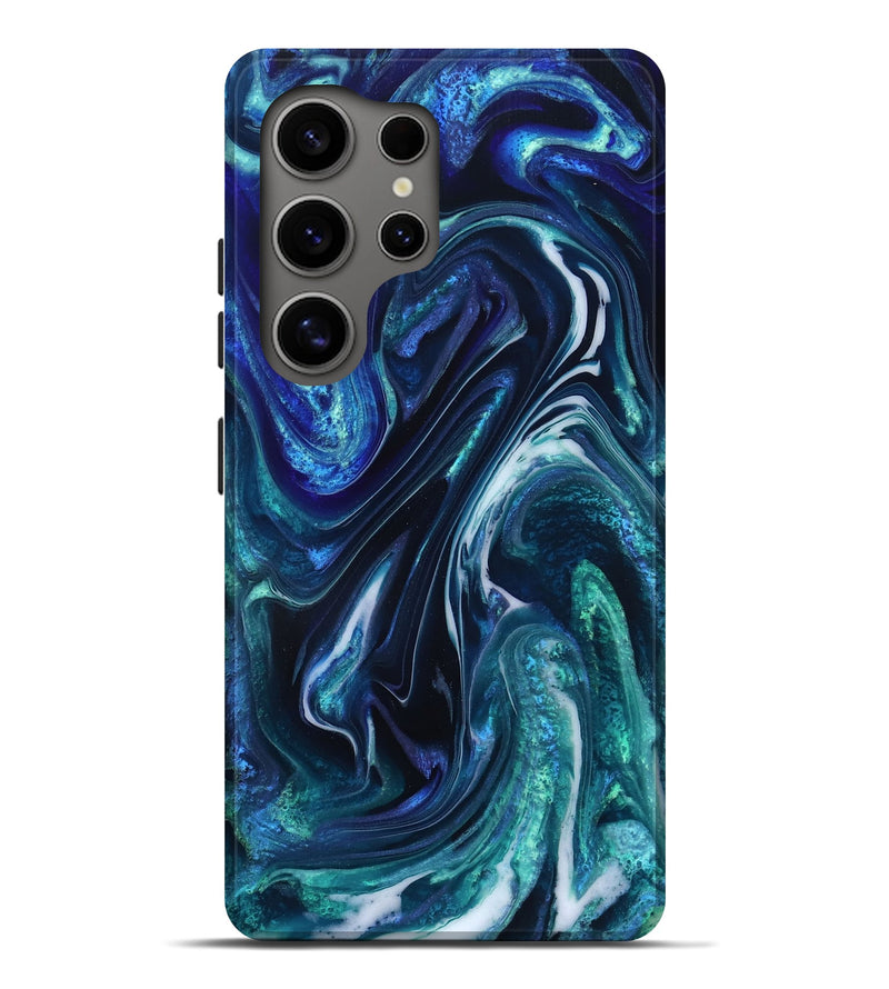 Galaxy S25 Ultra ResinArt Live Edge Phone Case - Darleen (Blue, 832033)