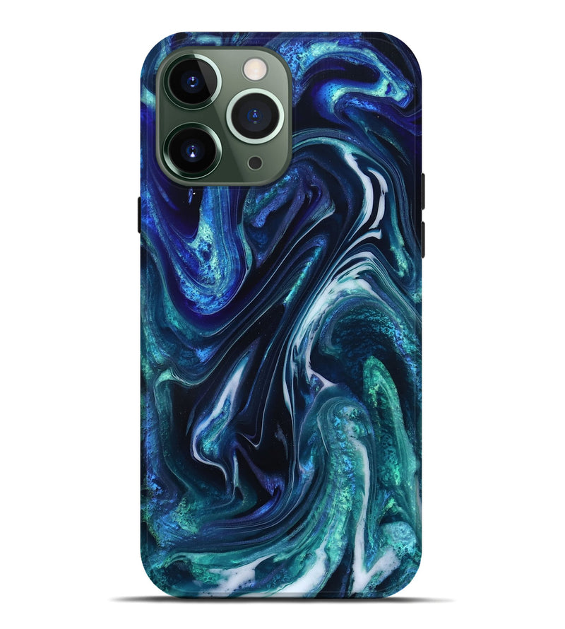 iPhone 13 Pro Max ResinArt Live Edge Phone Case - Darleen (Blue, 832033)