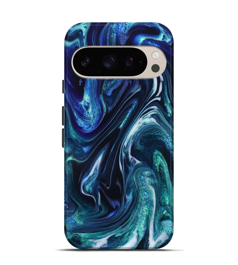 Pixel 10 ResinArt Live Edge Phone Case - Darleen (Blue, 832033)