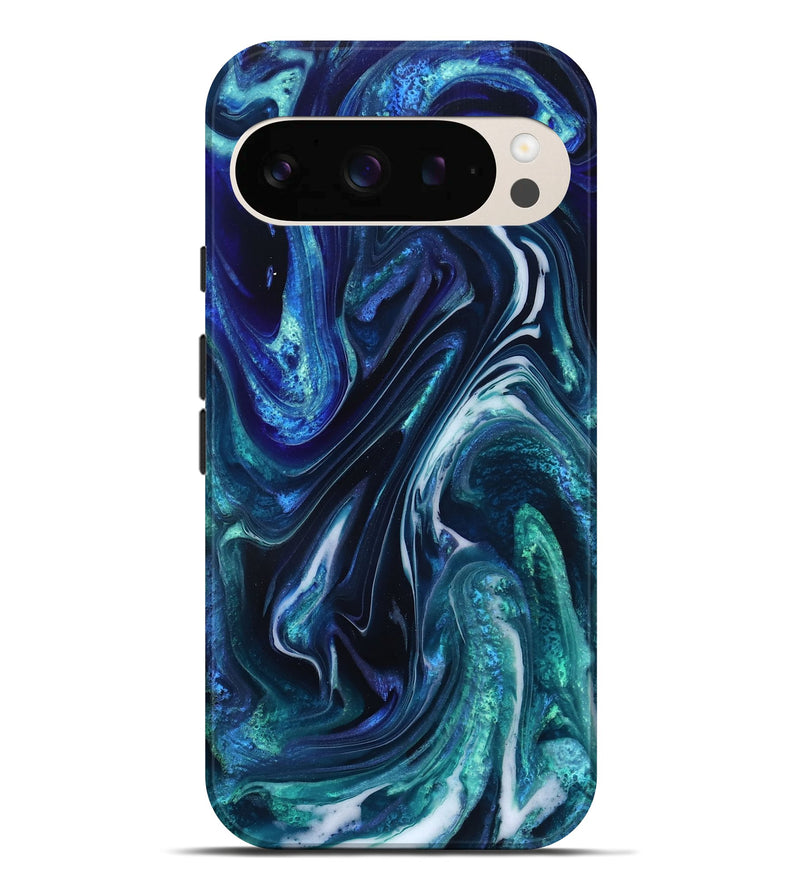Pixel 10 Pro XL ResinArt Live Edge Phone Case - Darleen (Blue, 832033)