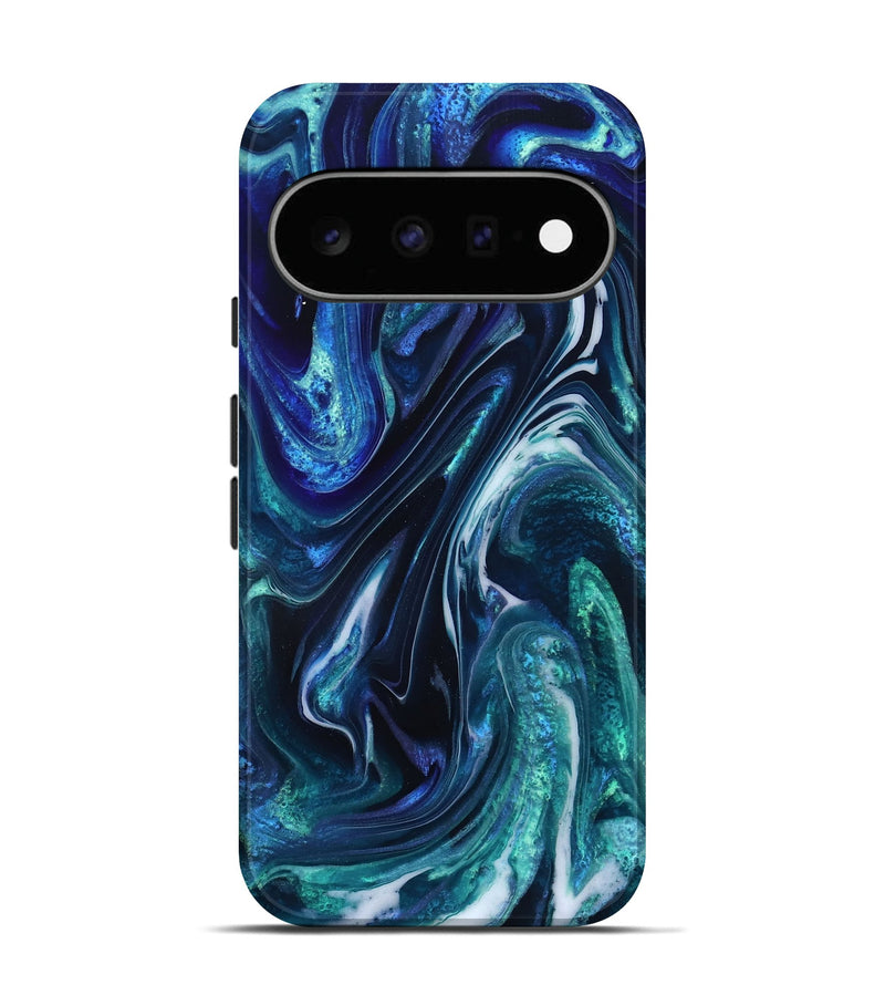 Pixel 11 ResinArt Live Edge Phone Case - Darleen (Blue, 832033)