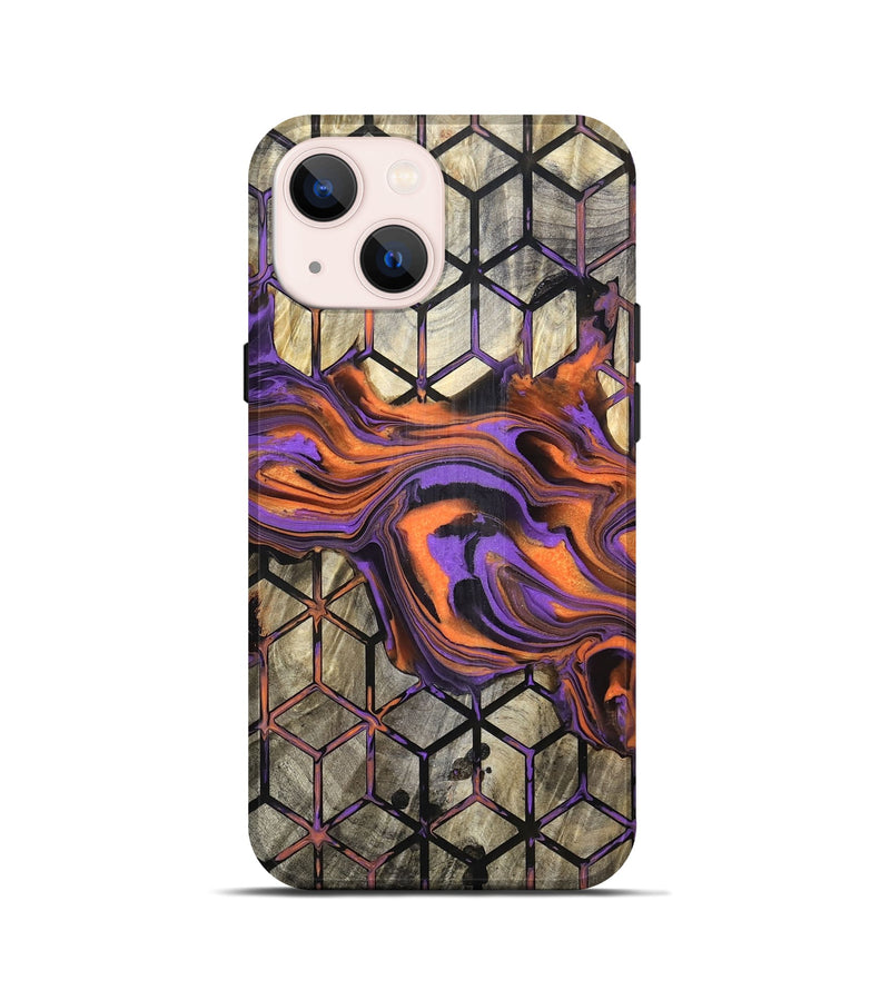 iPhone 13 mini Wood Live Edge Phone Case - Rayden (Pattern, 832034)