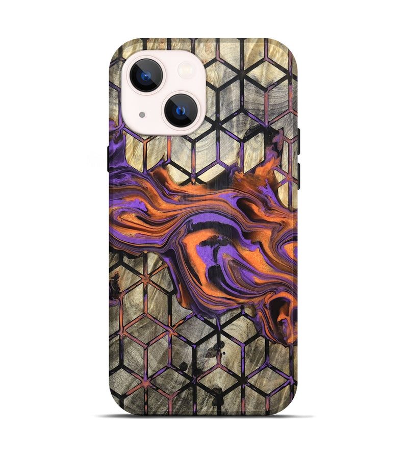 iPhone 14 Wood Live Edge Phone Case - Rayden (Pattern, 832034)
