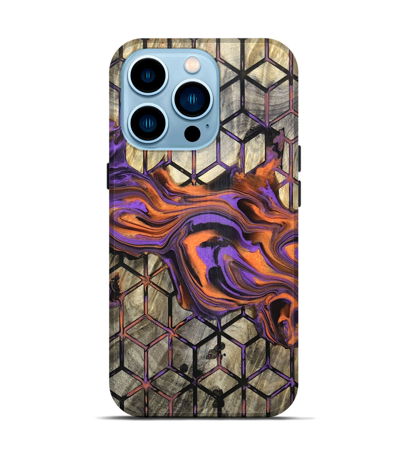 iPhone 14 Pro Wood Live Edge Phone Case - Rayden (Pattern, 832034)
