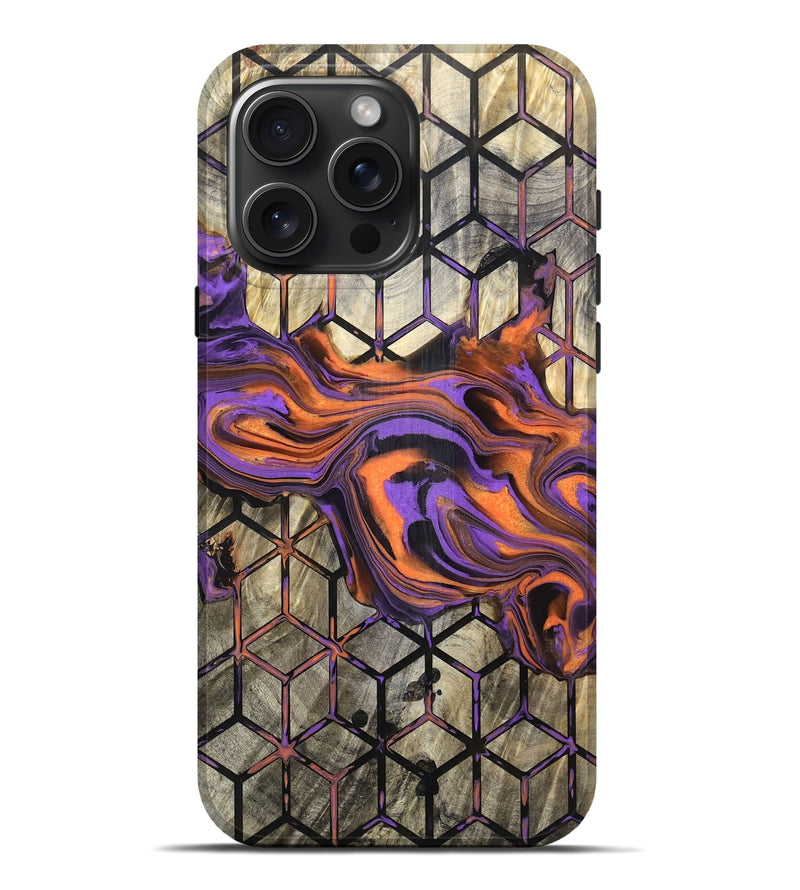 iPhone 16 Pro Max Wood Live Edge Phone Case - Rayden (Pattern, 832034)