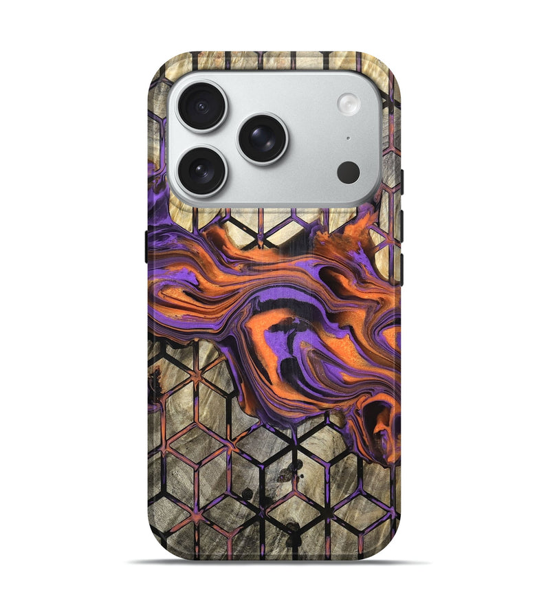 iPhone 18 Pro Wood Live Edge Phone Case - Rayden (Pattern, 832034)