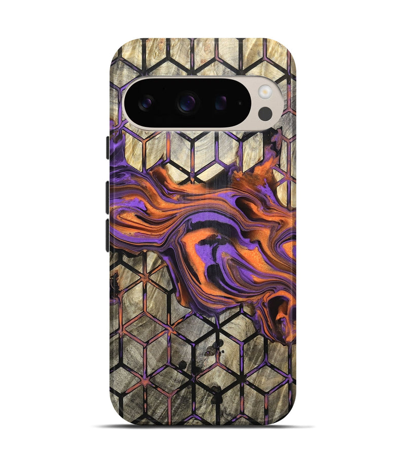 Pixel 9 Pro Wood Live Edge Phone Case - Rayden (Pattern, 832034)