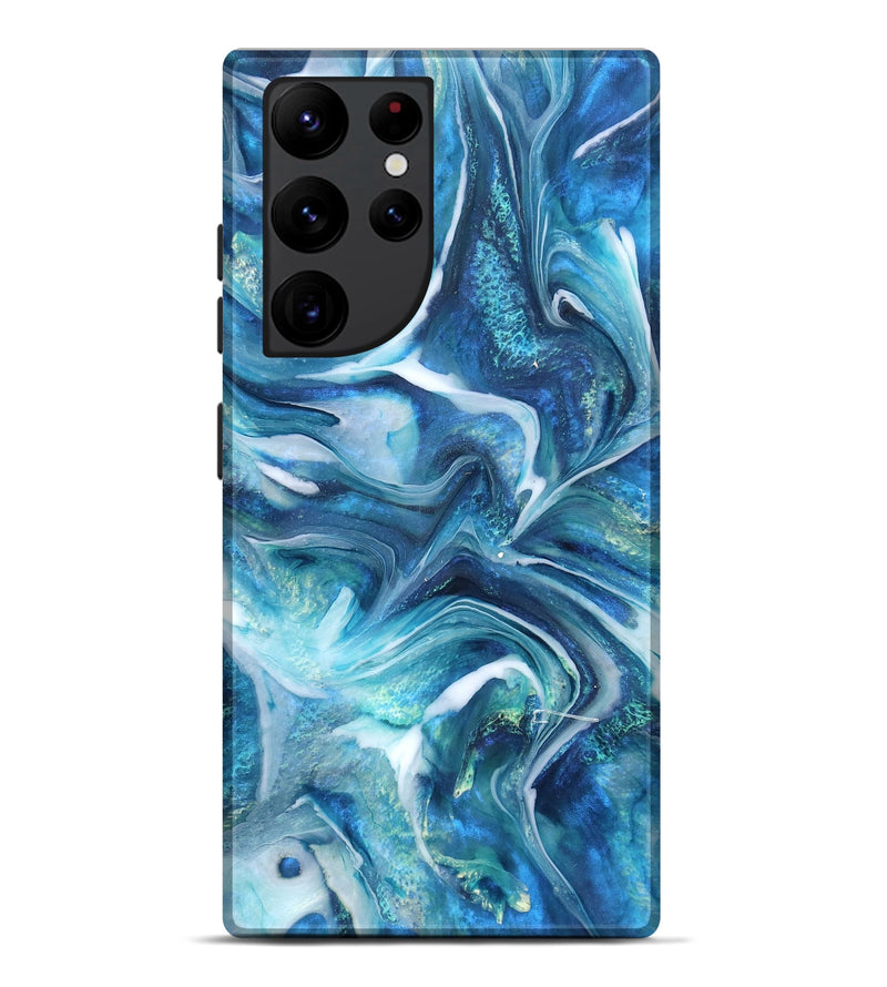 Galaxy S22 Ultra ResinArt Live Edge Phone Case - Arlo (Blue, 832035)