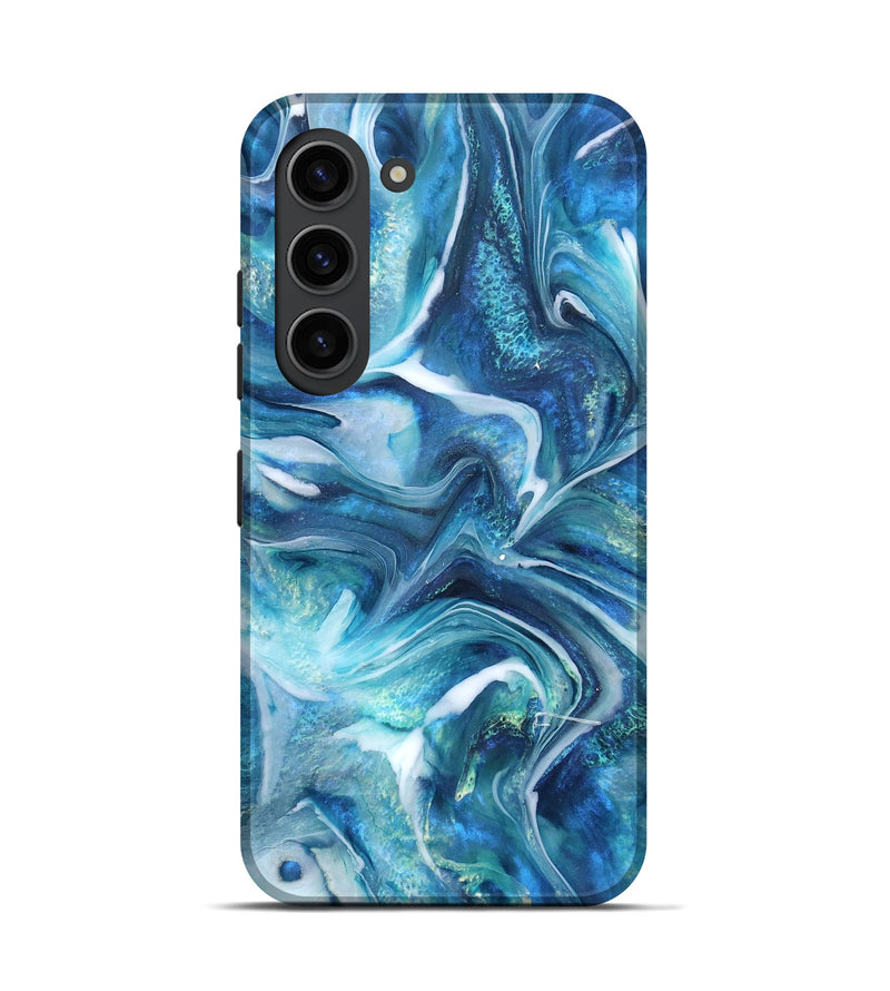 Galaxy S23 ResinArt Live Edge Phone Case - Arlo (Blue, 832035)