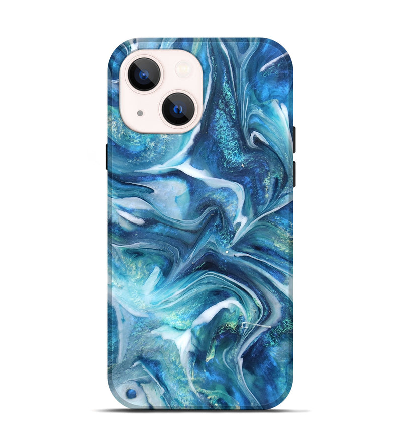 iPhone 14 ResinArt Live Edge Phone Case - Arlo (Blue, 832035)
