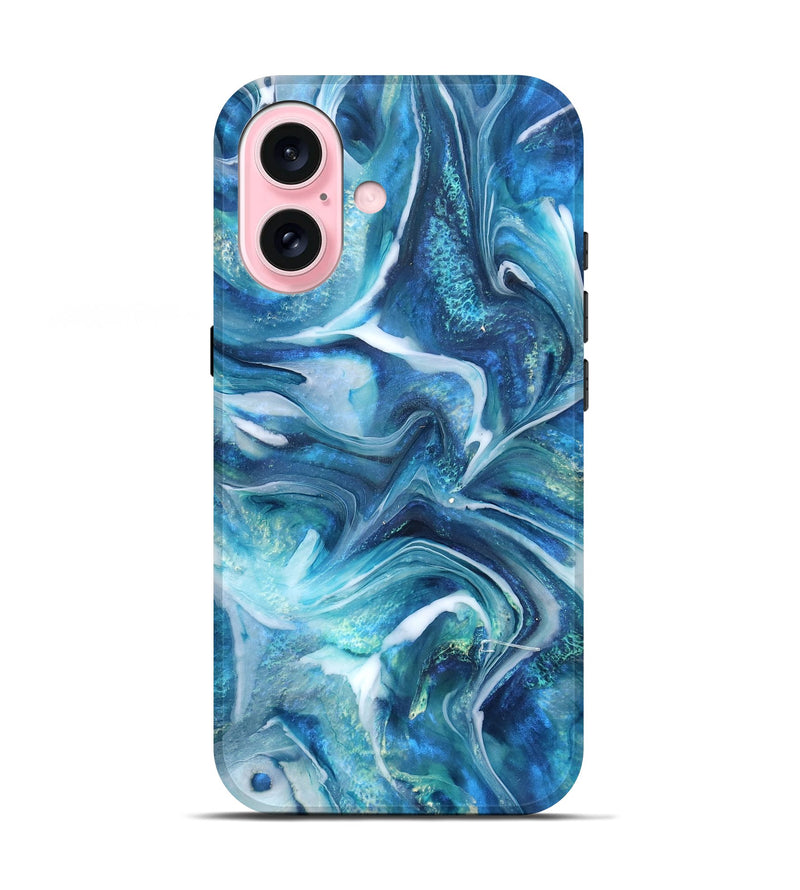 iPhone 17 ResinArt Live Edge Phone Case - Arlo (Blue, 832035)