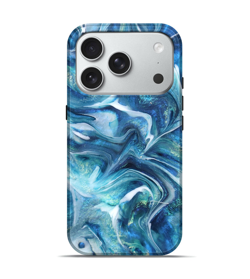 iPhone 18 Pro ResinArt Live Edge Phone Case - Arlo (Blue, 832035)