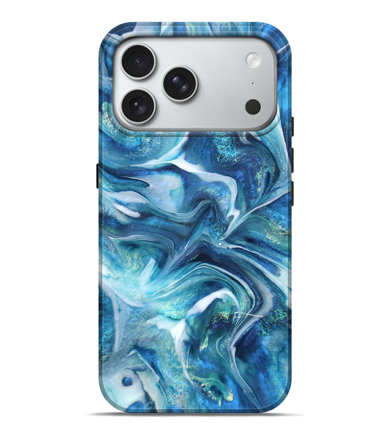 iPhone 18 Pro Max ResinArt Live Edge Phone Case - Arlo (Blue, 832035)