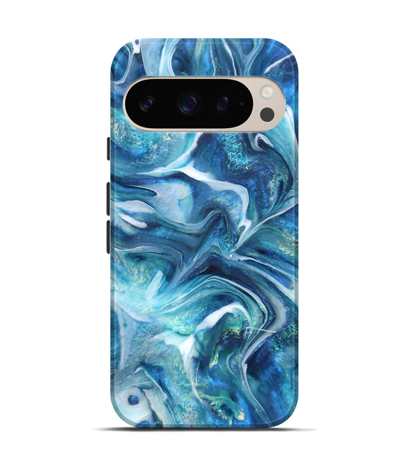 Pixel 9 ResinArt Live Edge Phone Case - Arlo (Blue, 832035)