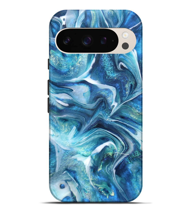 Pixel 9 Pro XL ResinArt Live Edge Phone Case - Arlo (Blue, 832035)