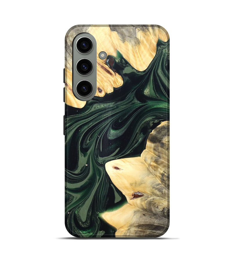 Galaxy S24 Wood Live Edge Phone Case - Ludie (Green, 832037)