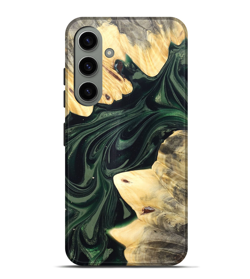 Galaxy S24 Plus Wood Live Edge Phone Case - Ludie (Green, 832037)
