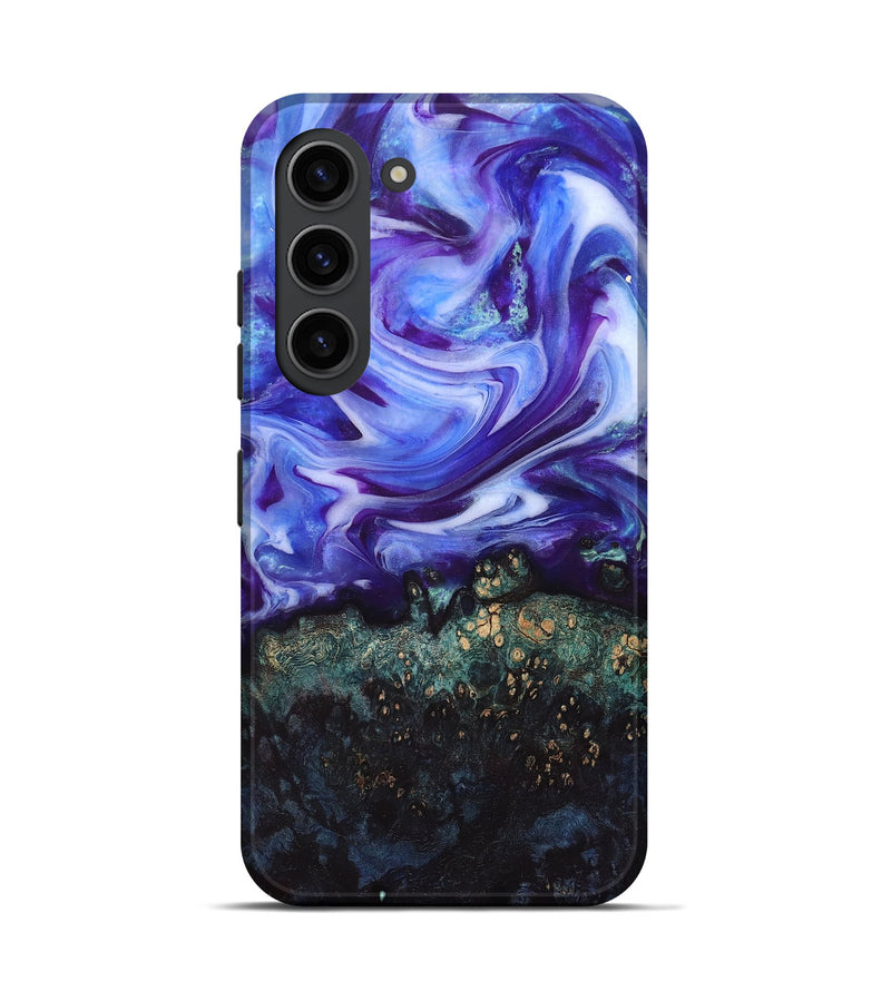 Galaxy S23 Wood Live Edge Phone Case - Danita (Purple, 832038)