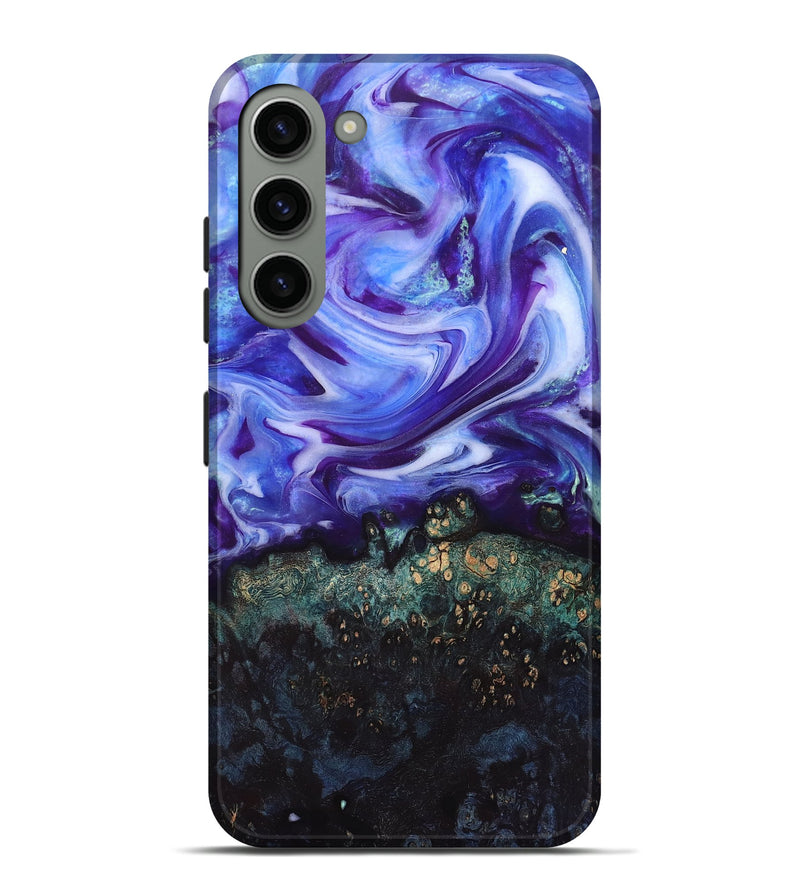 Galaxy S23 Plus Wood Live Edge Phone Case - Danita (Purple, 832038)