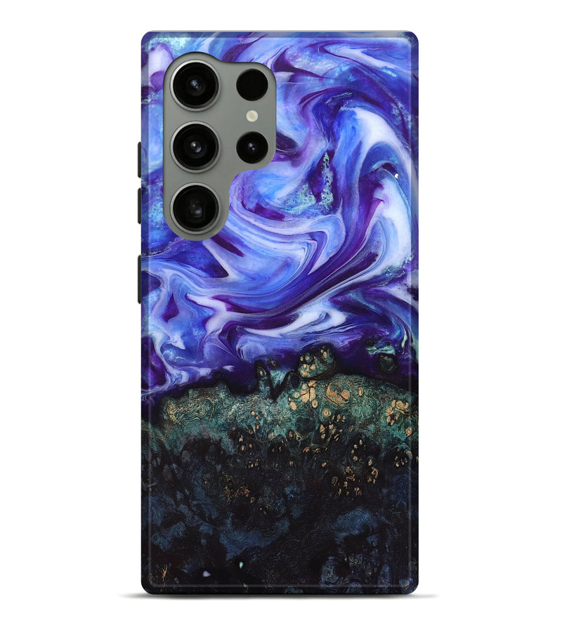 Galaxy S24 Ultra Wood Live Edge Phone Case - Danita (Purple, 832038)