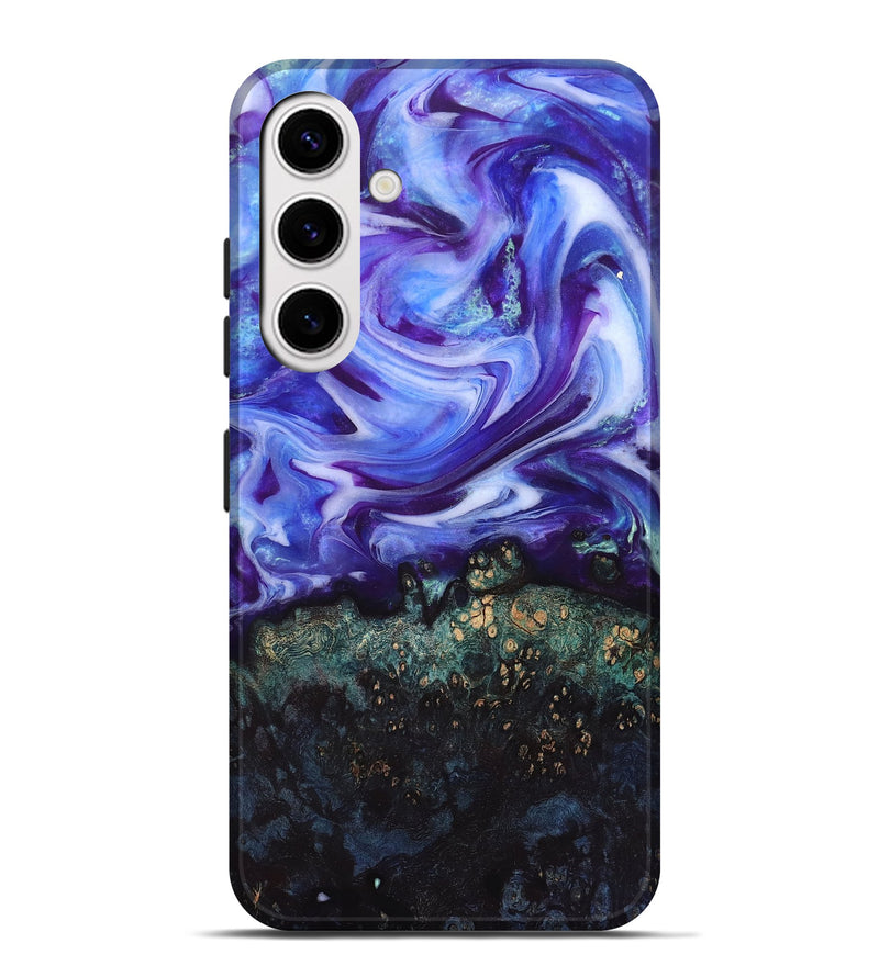 Galaxy S25 Plus Wood Live Edge Phone Case - Danita (Purple, 832038)