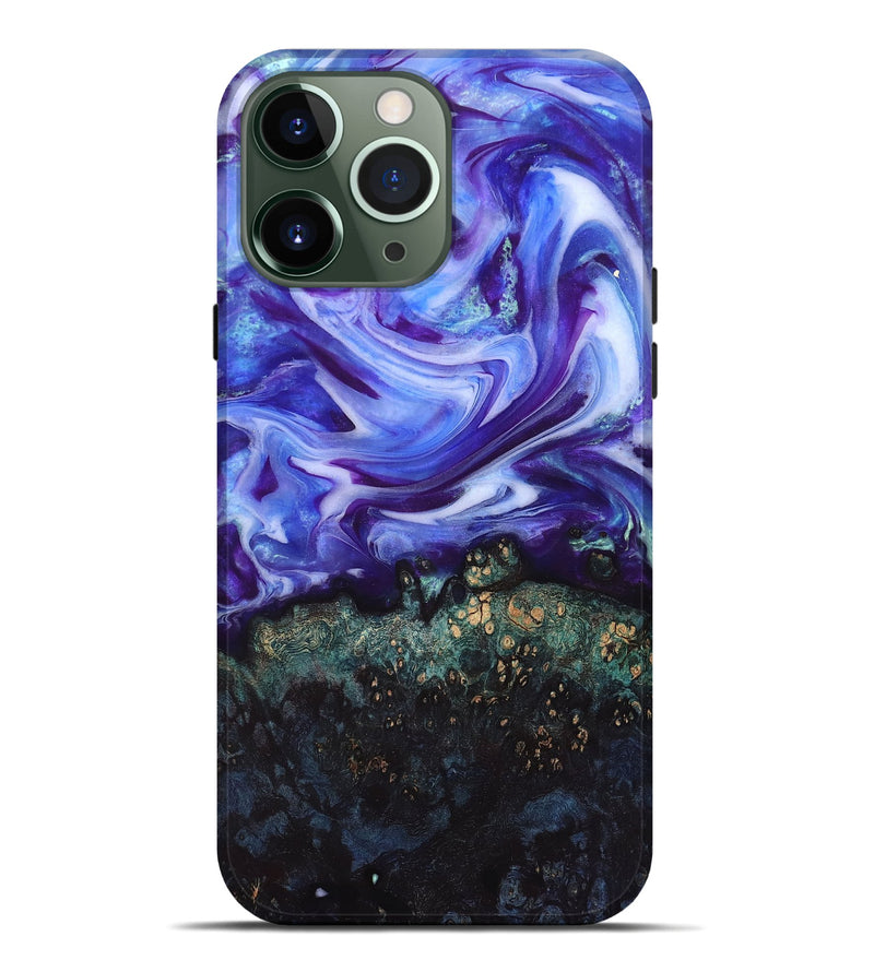 iPhone 13 Pro Max Wood Live Edge Phone Case - Danita (Purple, 832038)