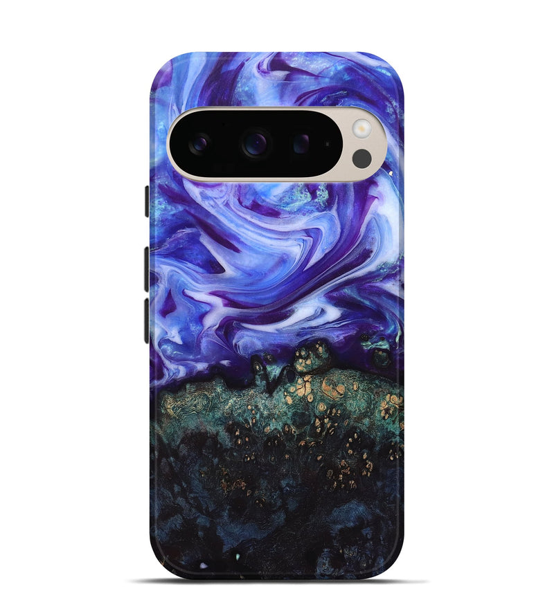 Pixel 10 Pro Wood Live Edge Phone Case - Danita (Purple, 832038)