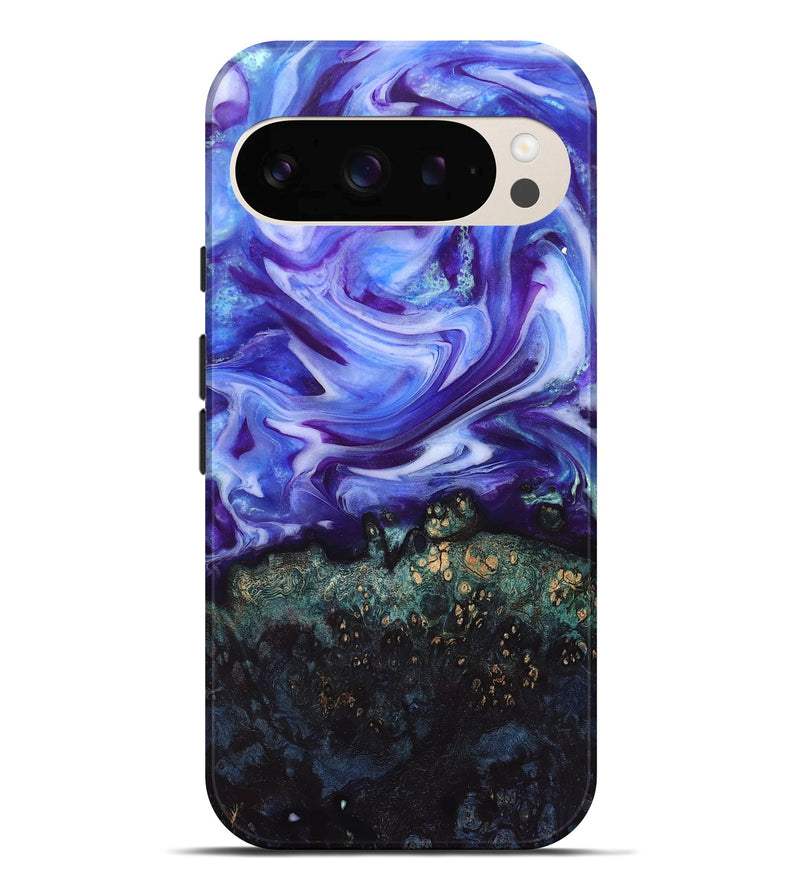 Pixel 10 Pro XL Wood Live Edge Phone Case - Danita (Purple, 832038)