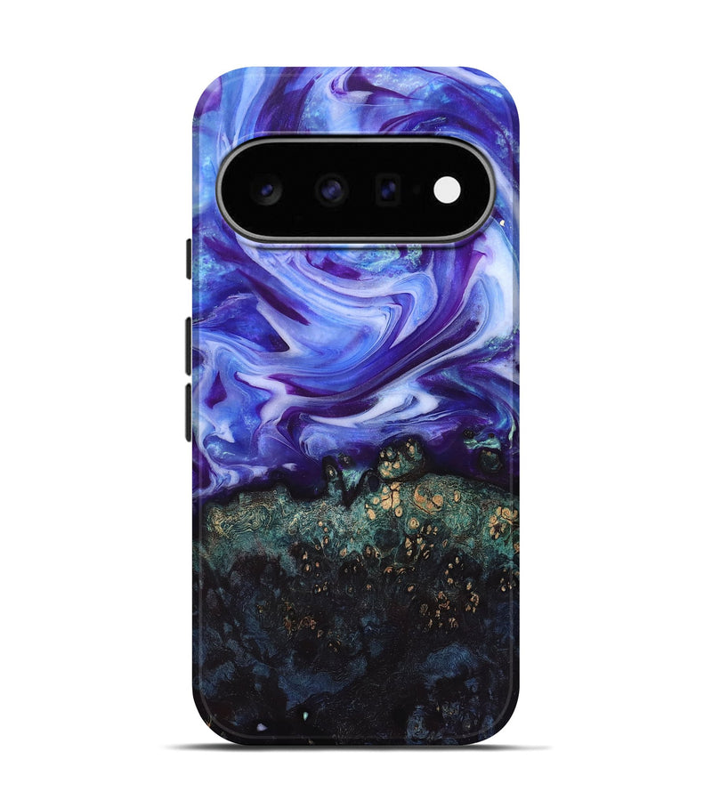 Pixel 11 Pro Wood Live Edge Phone Case - Danita (Purple, 832038)
