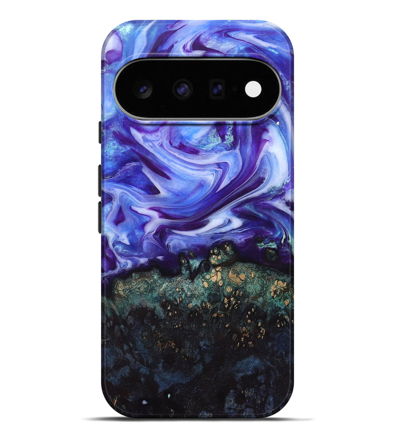 Pixel 11 Pro XL Wood Live Edge Phone Case - Danita (Purple, 832038)