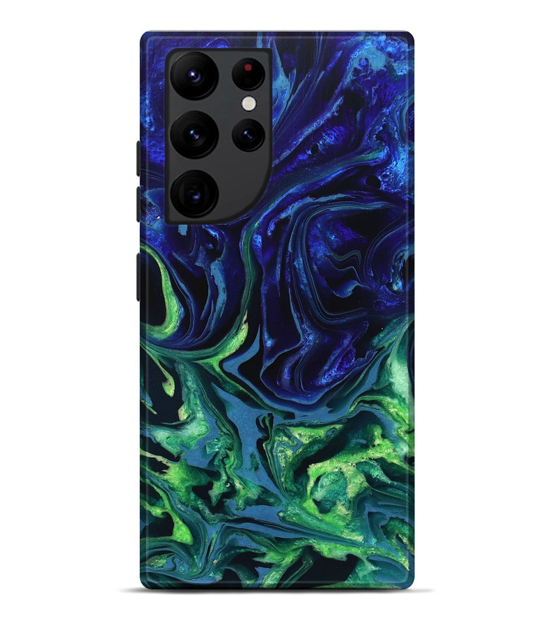 Galaxy S22 Ultra ResinArt Live Edge Phone Case - Isidore (Blue, 832040)
