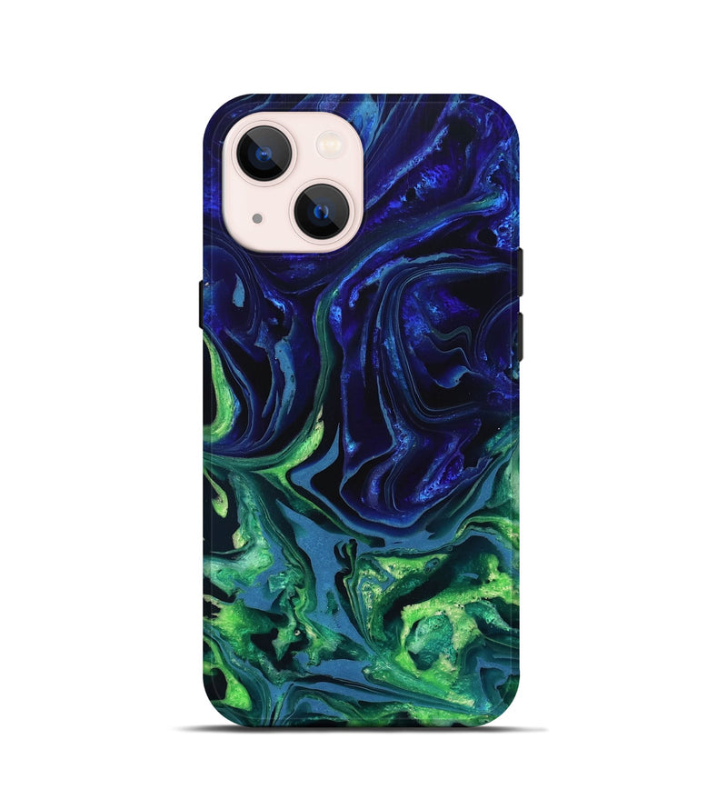 iPhone 13 mini ResinArt Live Edge Phone Case - Isidore (Blue, 832040)