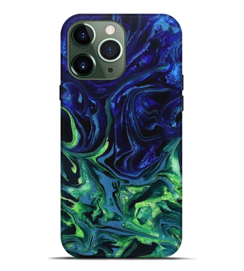 iPhone 13 Pro Max ResinArt Live Edge Phone Case - Isidore (Blue, 832040)