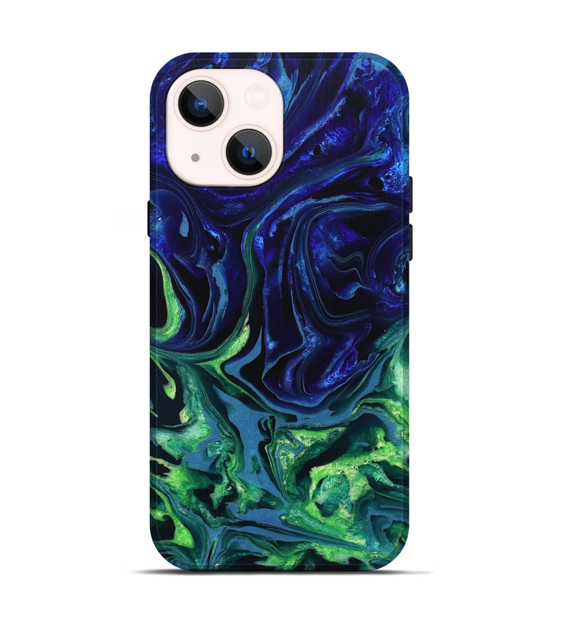 iPhone 14 ResinArt Live Edge Phone Case - Isidore (Blue, 832040)