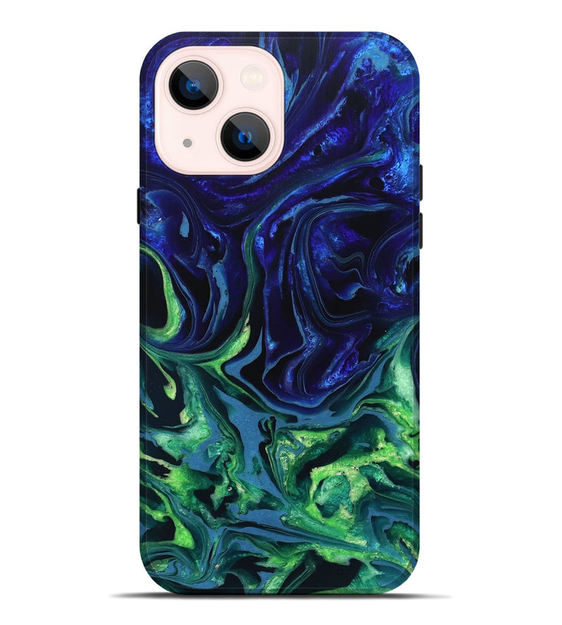 iPhone 14 Plus ResinArt Live Edge Phone Case - Isidore (Blue, 832040)