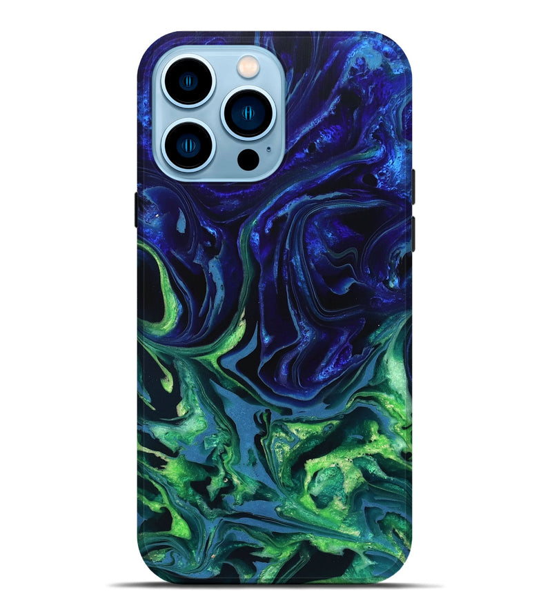 iPhone 14 Pro Max ResinArt Live Edge Phone Case - Isidore (Blue, 832040)
