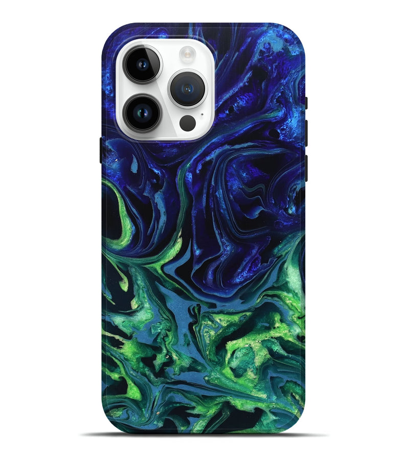 iPhone 15 Pro Max ResinArt Live Edge Phone Case - Isidore (Blue, 832040)
