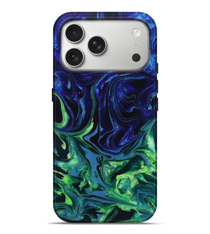 iPhone 17 Pro Max ResinArt Live Edge Phone Case - Isidore (Blue, 832040)