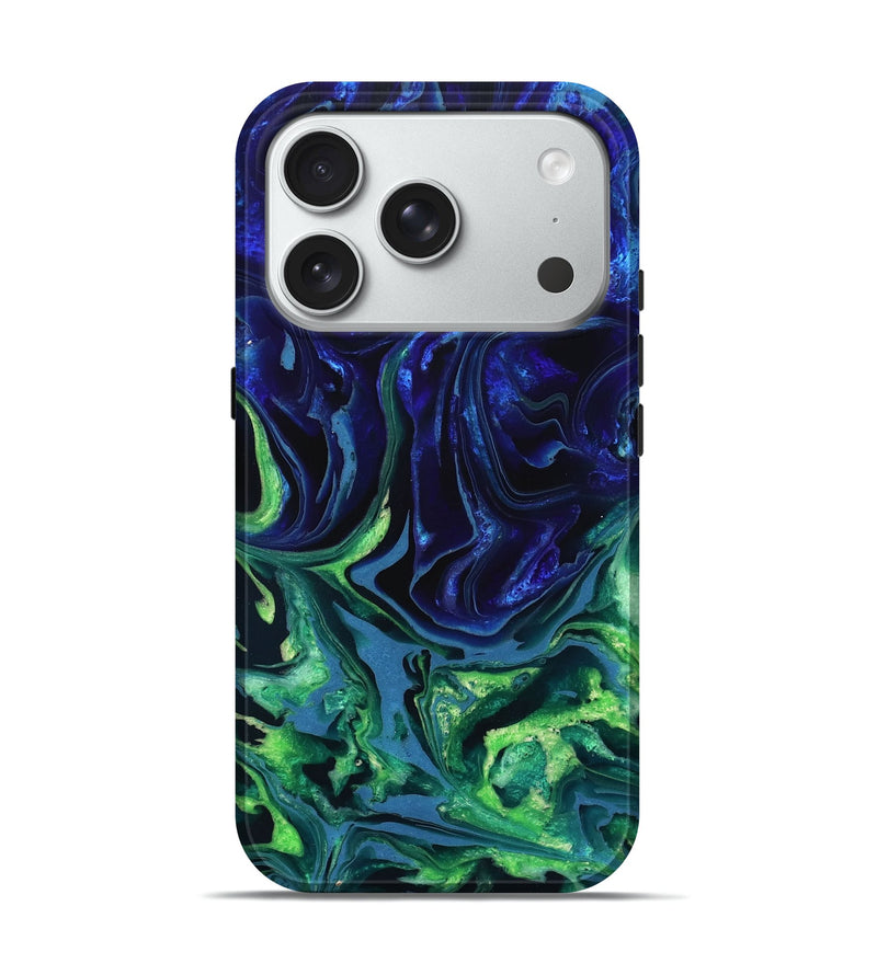 iPhone 18 Pro ResinArt Live Edge Phone Case - Isidore (Blue, 832040)